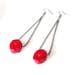 Chunky Natural Red Coral Earrings- Red, fall wedding, Fall Jewelry, OOAK, Autumn Jewelry, 2012 trend