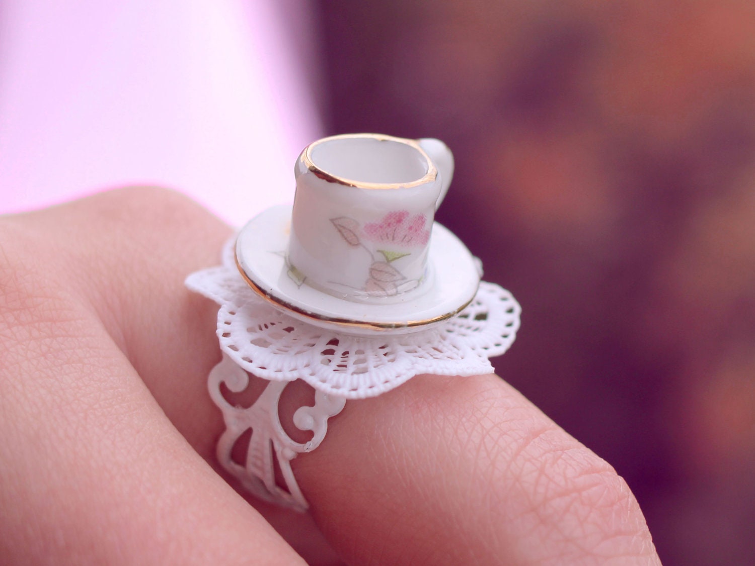 Adjustable Teacup Ring