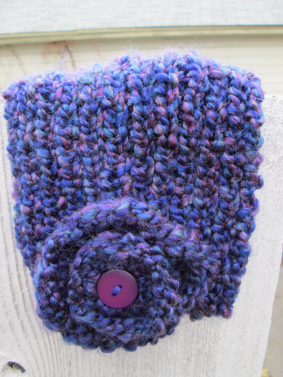 Purple Headband with Flower
