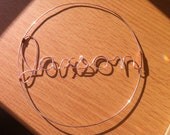 Custom Wire Name Cursive Font Sign Word Display Nameplate ---Free Shipping