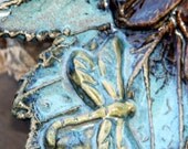 Maple Leaf w Dragonfly wall hanging, soap dish, trinket tray, picture compliment
