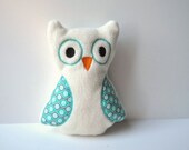 Teal Toy Owl Stuffie - Plush Owl Toy