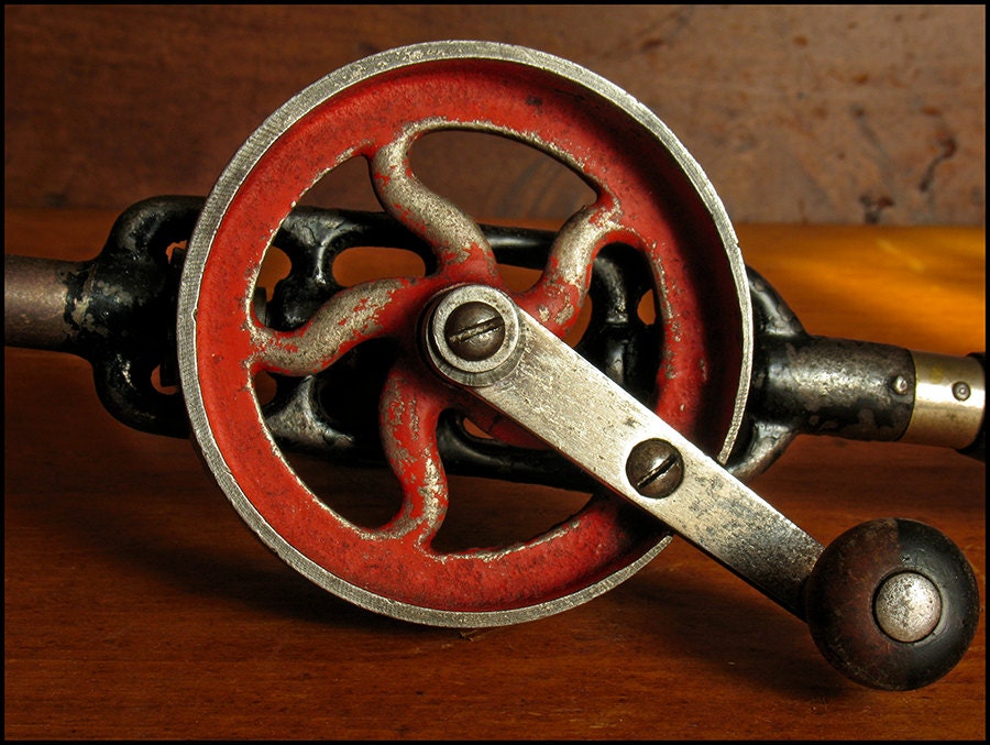 Antique Top Of The Line Millers Falls Hand Drill with Free Domestic Shipping