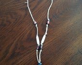 Beach God(ess)- Handmade Adjustable Hemp Necklace, Shell, Wooden Beads, Hawaiian, Surf, Male or Female, Child or Adult