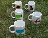 Plants vs. Zombies Hand-Drawn Ceramic Mug, Coffee Bean: 2nd in a Series of 7