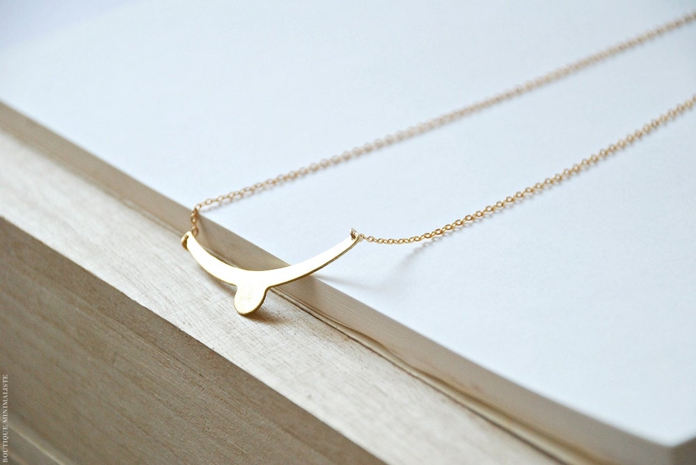 Chevron Necklace - Geometric Jewelry