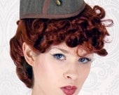 Brown Wool Garrison Cap
