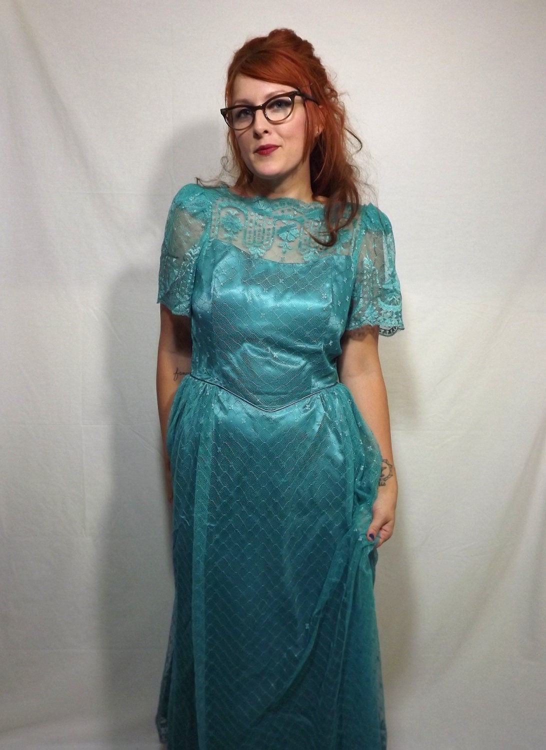 VTG 1970's Light Teal...