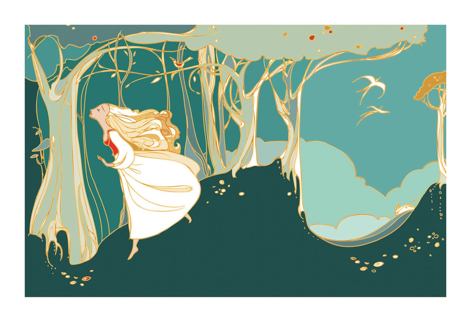 Sweet Bride 1: A Lady was Walking... SMALL 8.5x11 Fine Art Print