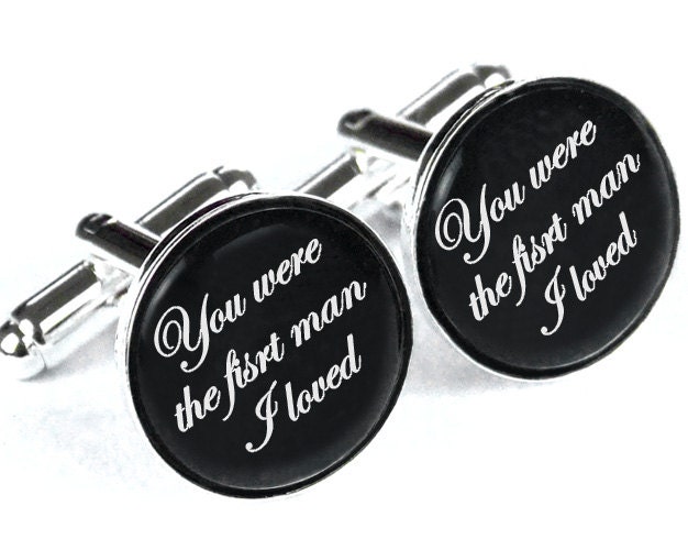 Custom monogram cuff links, Personalized father of the bride wedding date cufflinks, Wedding cuff links, groom gift, groomsmen gift