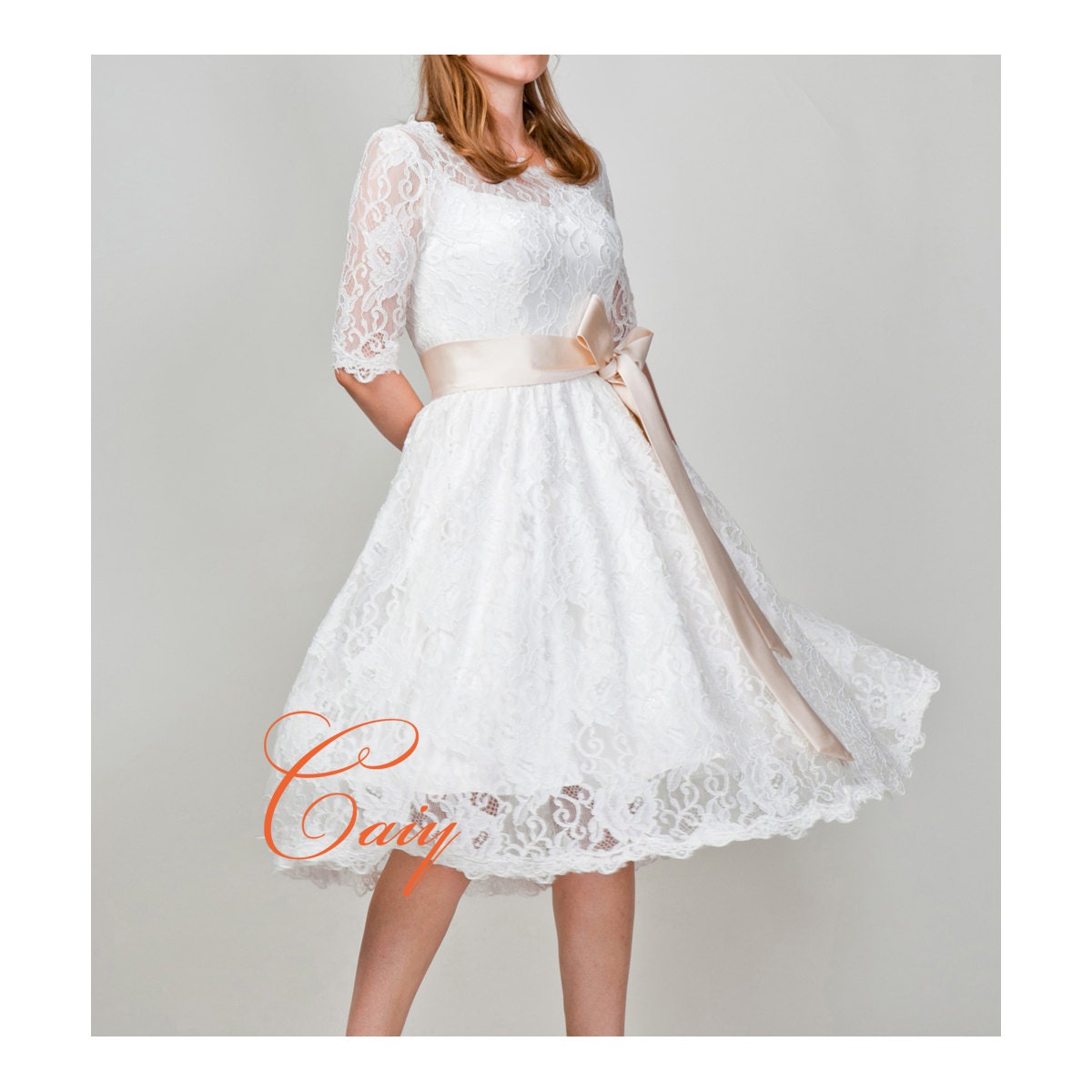 short flare wedding dresses