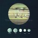 Jupiter and satellites Astronomy Chart to Frame Planet Earth