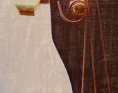 Brown, copper, cream, Guitar picture, 8 x10 fine art photography print, musical images, home decor, art