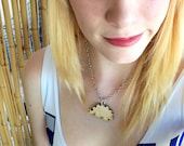 Small wooden Stegasaurus necklace