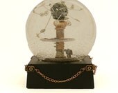 Tesla Chained - original steampunk snowglobe
