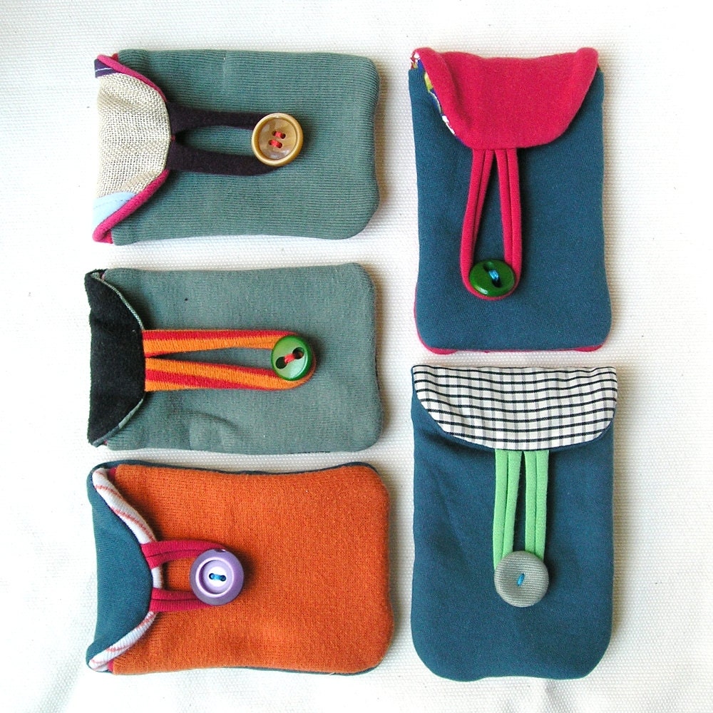 cell phone and smartphone covers made from repurposed fabrics