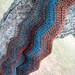 ON SALE Western, Rustic Scarf in Blue, Teal, Brown, Rust, Orange, Multicolored, Tweed