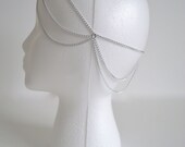 Silver Drop Chain Headpiece