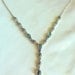 Vintage Avon Necklace with Blue Cabochon Stones and Rhinestones in Silver