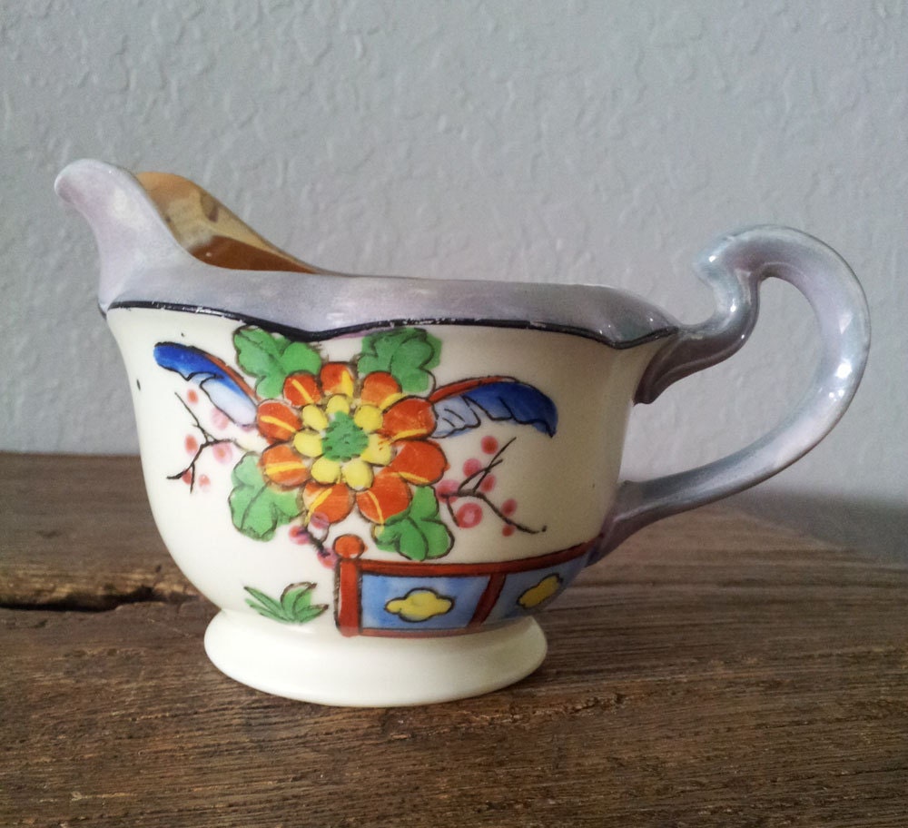 Vintage 1940s Lustreware Creamer Made in Japan