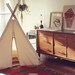 Canvas Teepee 6ft Bamboo Poles -- Fully Assembled -- Handmade Children's Play Tent -