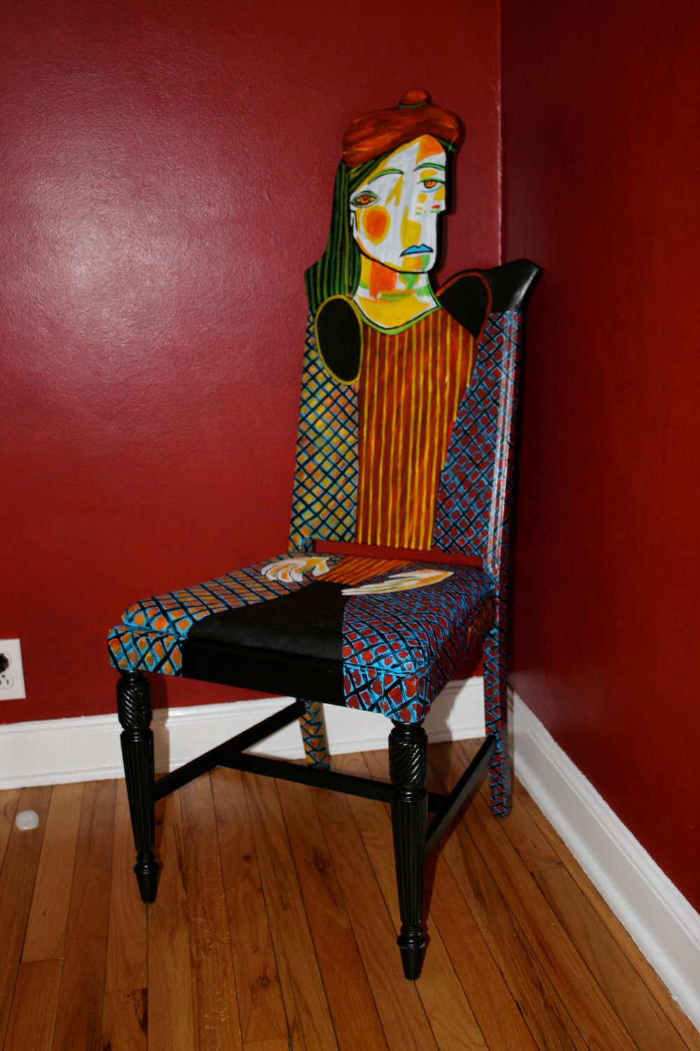 Picasso Woman in Red Beret chair