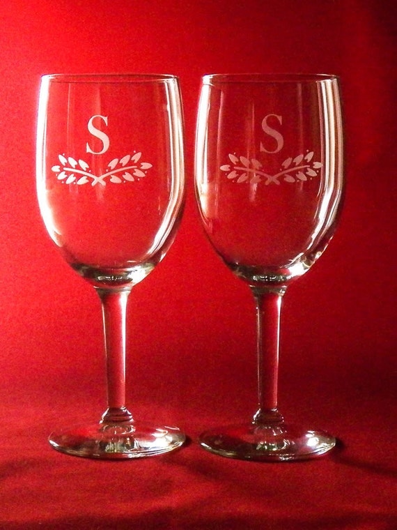 Items Similar To Personalized Etched Wine Glasses On Etsy