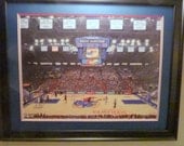 Framed fine Art Print, Oil Painting, KU  Kansas University, KU Basketball vs KSU