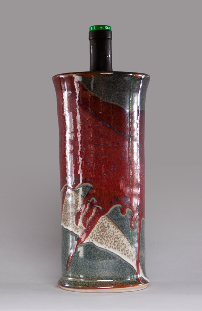Copper Red Triple Glazed Wine Chiller
