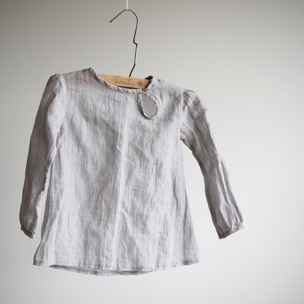 Kids line. Natural look cotton shirt for girls and boys.