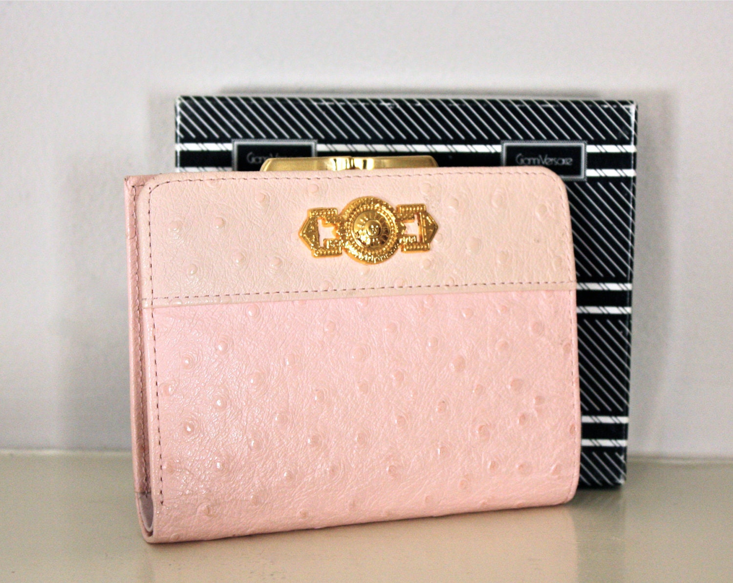 versace pink wallet