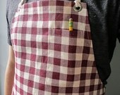 Work Apron / Red Gingham Check