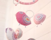 pink crib mobile nursery baby shower gift for girl