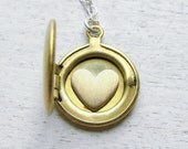 Mothers Day Gift - Mothers Necklace - Personalized Initial Locket - Bridesmaids Gift - Mother of the Bride Gift - Heart