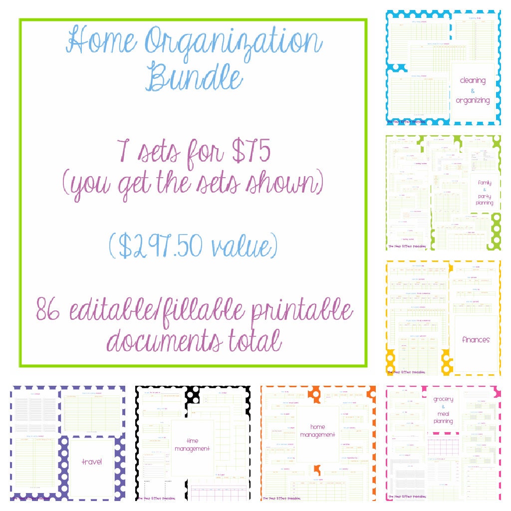 7 EDITABLE / FILLABLE multi-document sets - 86 documents total