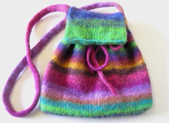 Bright Jewel Felted Bag