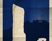16x24 Standing Stones Minimalist Poster