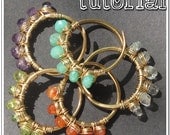 Wire Jewelry Tutorial: How to Make Wirewrapped Adjustable size Gemstone Stack Rings, PDF , Jewelry Making Instructional How-To