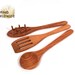 Wooden Spoon / Spatula SET of 3 - Wooden Spoon / Rake for Pasta Spaghetti - Slotted Spatula - Spoon Classic from Cherry wood