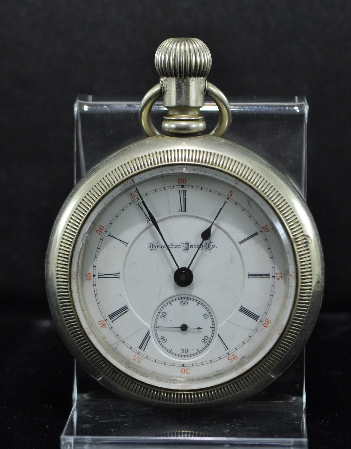 Antique 1893 Hampden Dueber Pocket Watch 21 Jewels by QuaintEstate