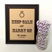 Rustic Wedding Sign KEEP CALM and Marry On - Vintage Kraft Paper - Personalized