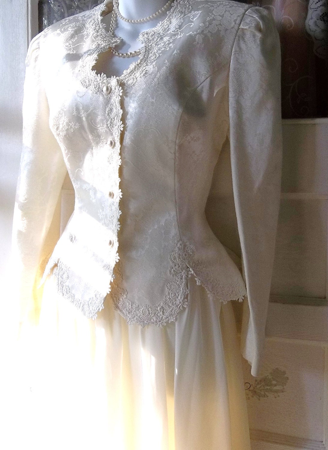 Vintage Victorian Western Style Wedding dress by ShabbyPeonie