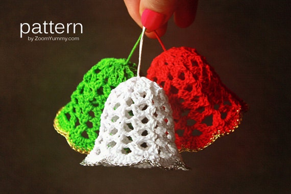 Crochet Pattern Crochet Christmas Bells