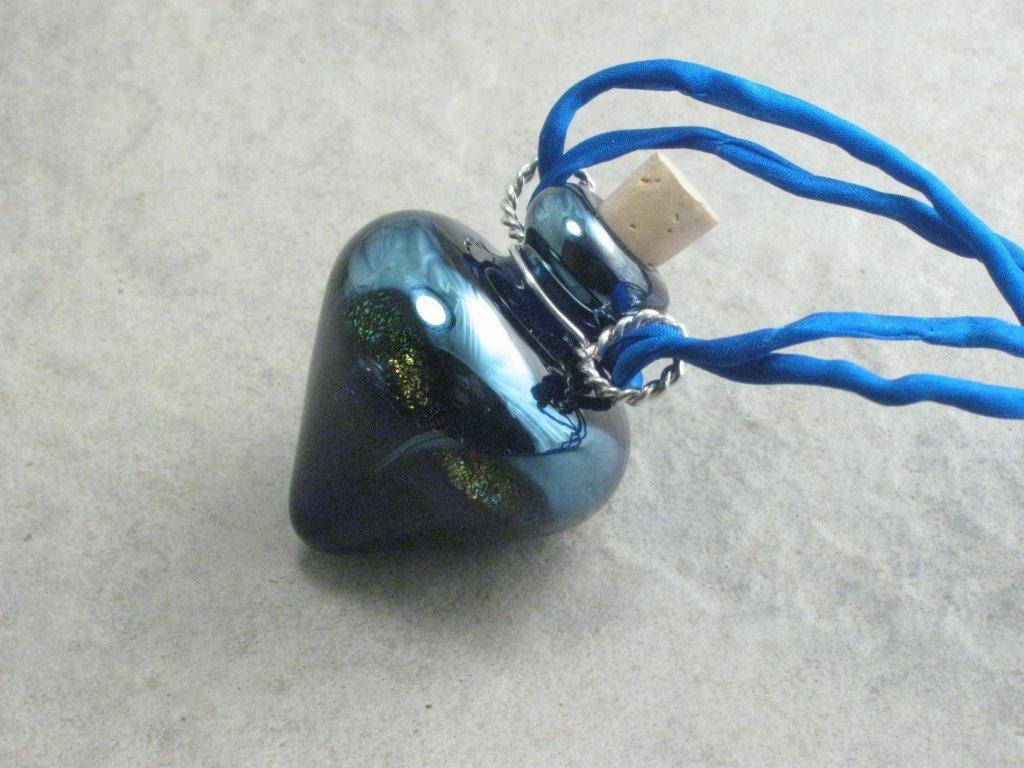 Galaxy --- Lampwork Poison Bottle Necklace
