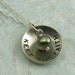 Keep the Faith - sterling silver necklace with pearl by Kathryn Riechert