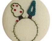 Little Planet of the Trees Hand Embroidery Needlework Pattern