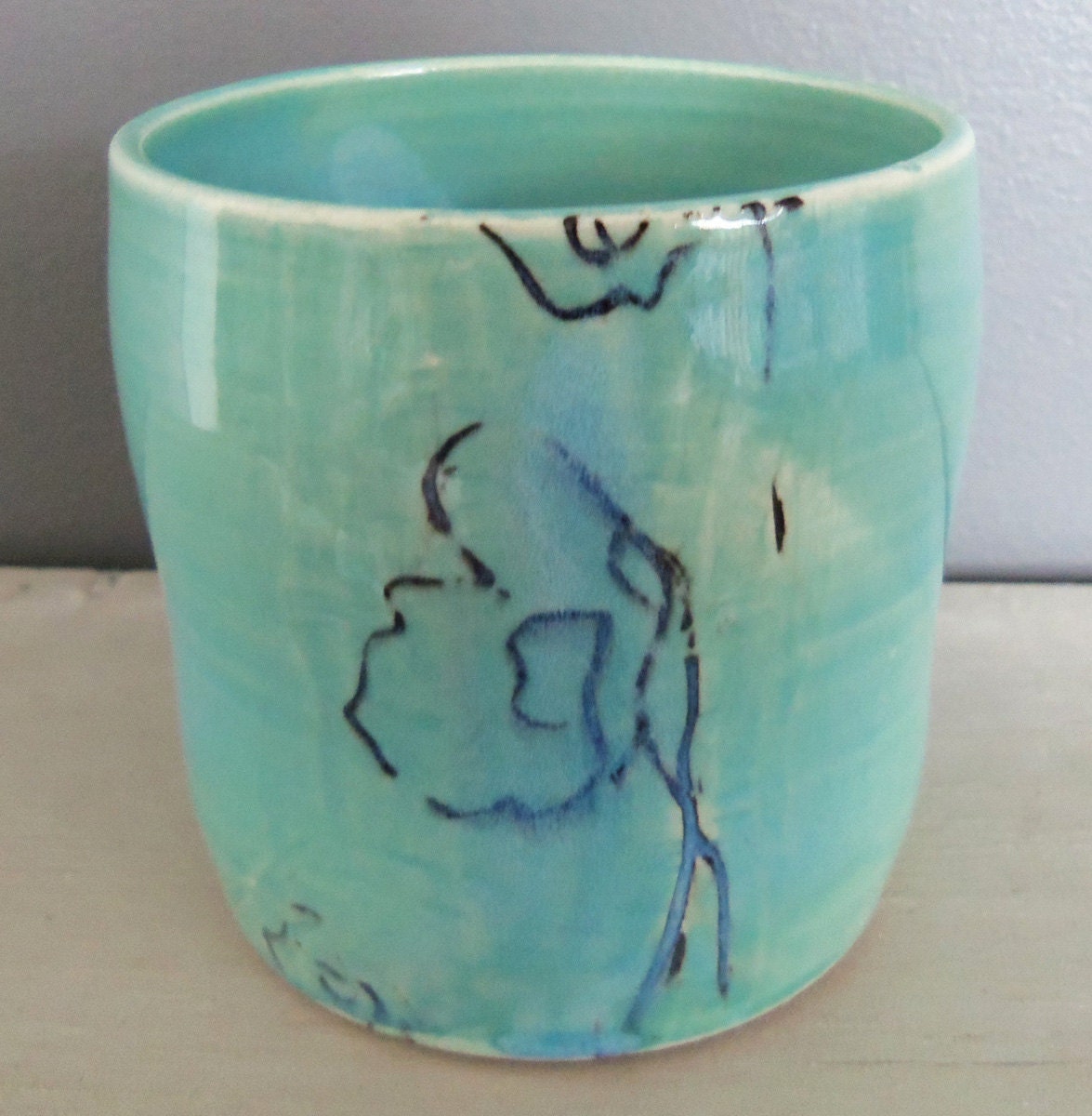 Porcelain Cup with Flower