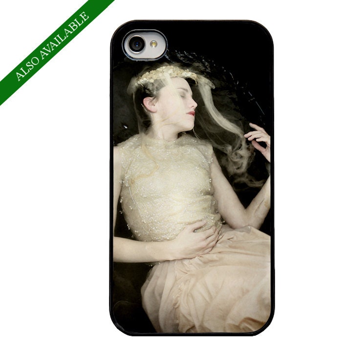 Ceasing To Struggle - FREE SHIPPING - Print Girl Cream White Bride Veil Water Sinking Floating Surreal Dark Portrait Black Ophelia Art