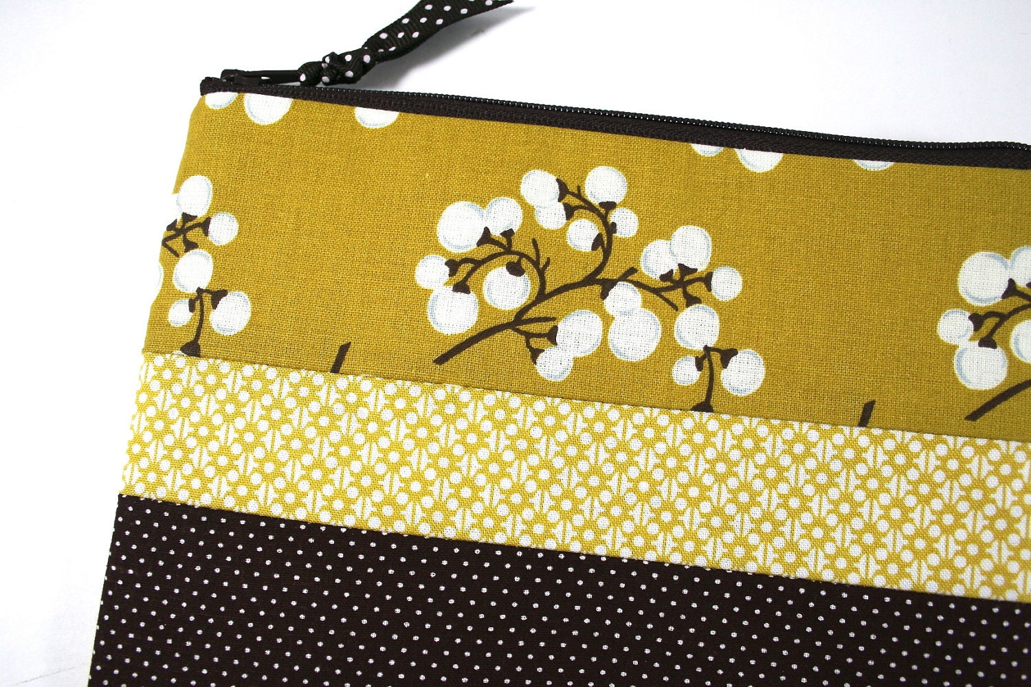 Large Zipper Pouch in Willow Combo