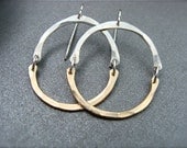 meridian .. mixed metal hoops